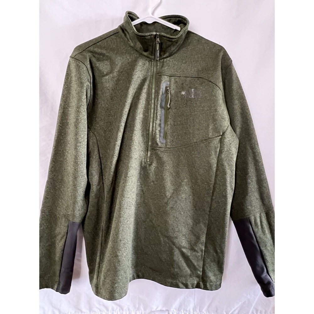 The North Face Sweater 1/2 Zip Pullover Men's Large Green
